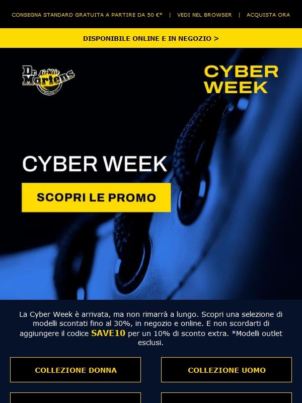 È arrivata la Cyber Week