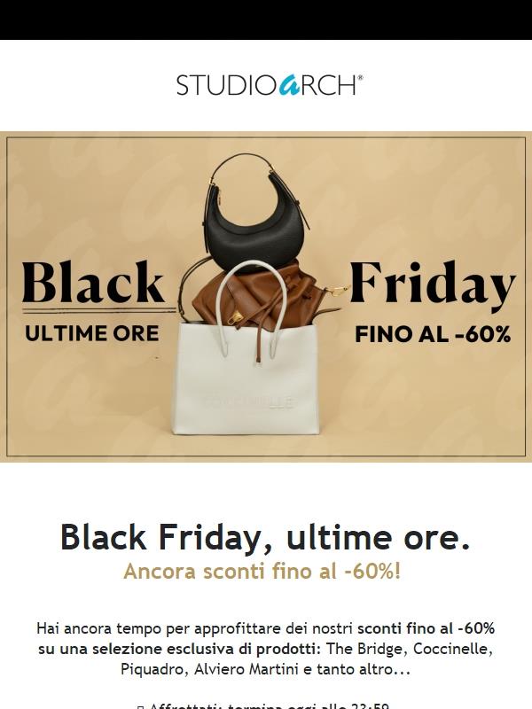 Ultime ore di Black Friday: fino al -60% solo fino a mezzanotte