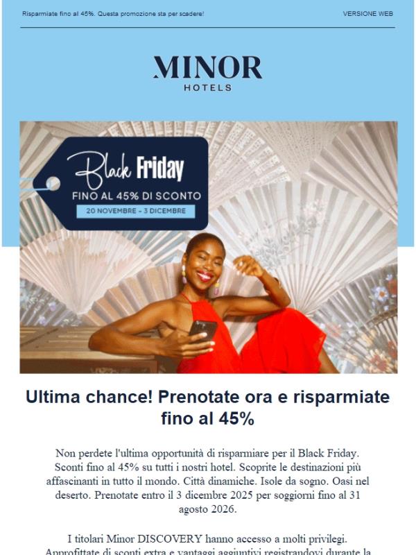 Un'ultima occasione per approfittare degli sconti del Black Friday