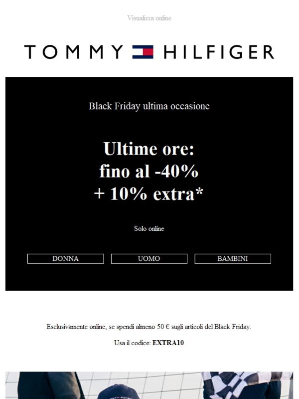 Ultime ore: fino al -40% + 10% extra
