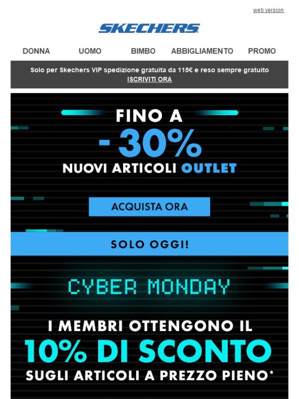 Cyber Monday: -10% su tutto solo OGGI 🤩