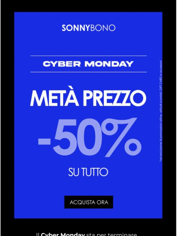 🔔Ancora poche ore di CYBER MONDAY -50%