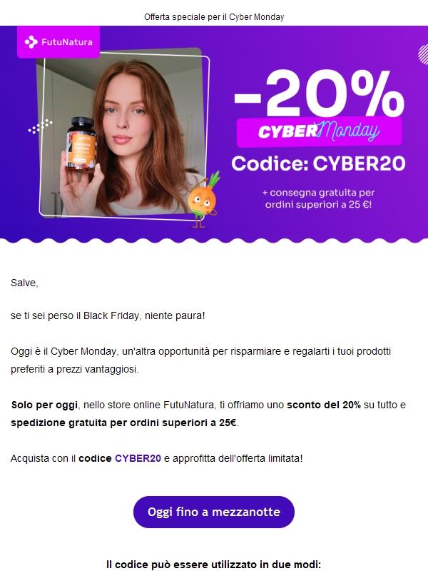 -20% di sconto su tutti i prodotti🤩