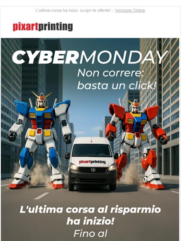 Il Cyber Monday è qui! Fino al -60% su tutto: corri a cliccare!