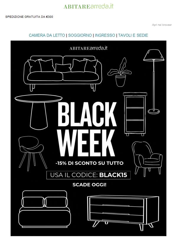 Ultime ore! ⏰ La Black Week scade oggi