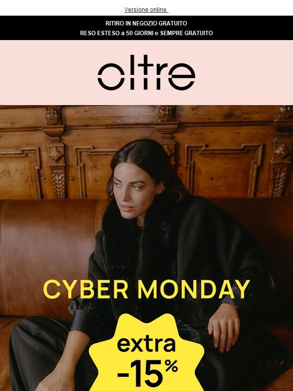 Speciale CYBER MONDAY: fino al -50% + extra -15% ⚡️
