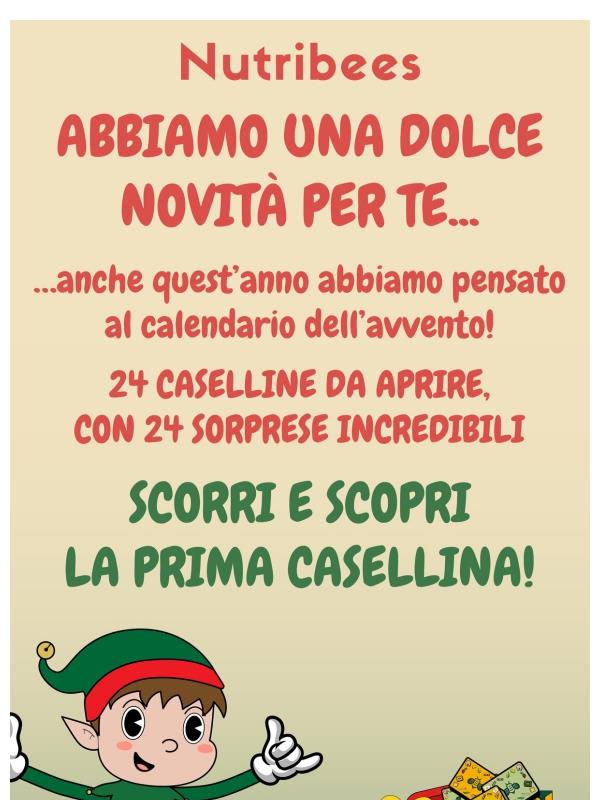 Il Calendario dell'Avvento Nutribees ha inizio!🎅🏻