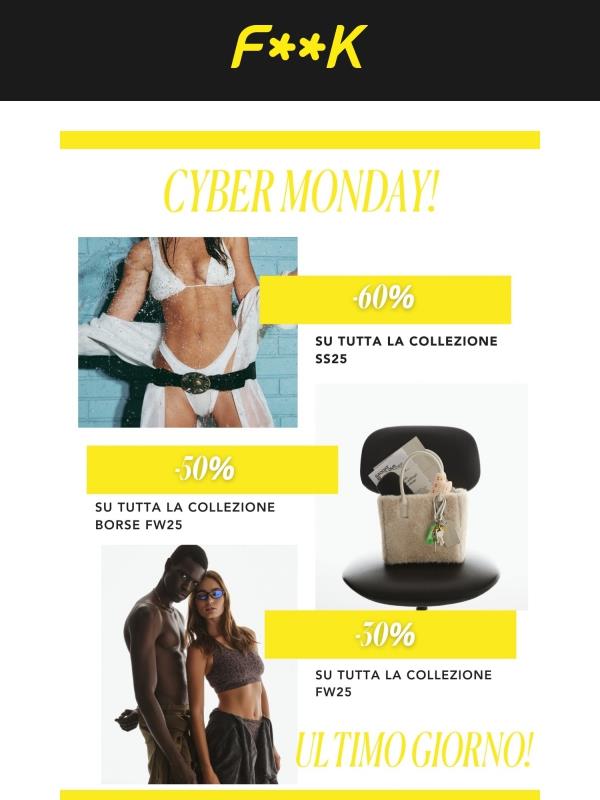 🔥 Cyber Monday: Saldi Esclusivi Ancora in Corso!
