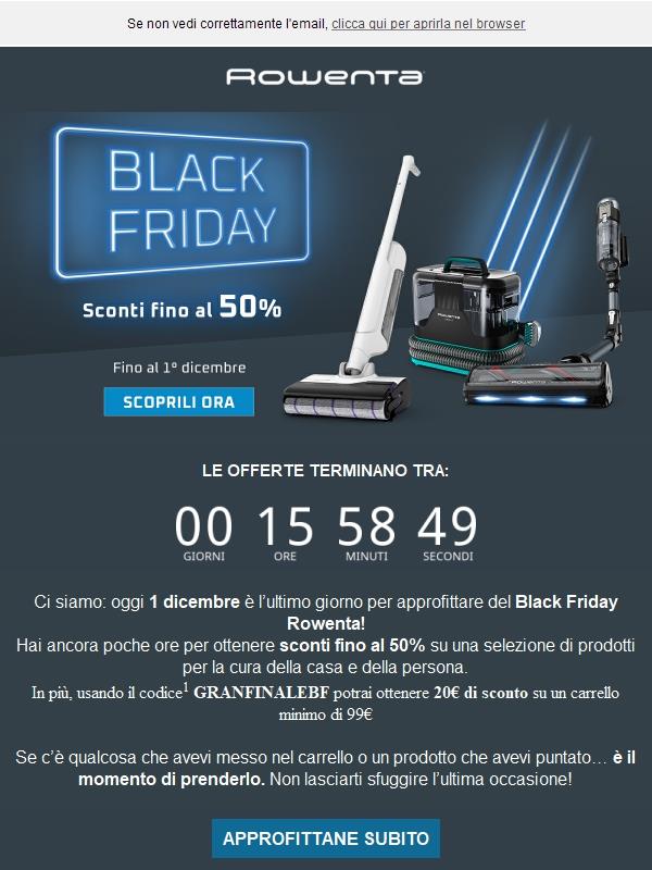 Ultime ore di Black Friday ⏳