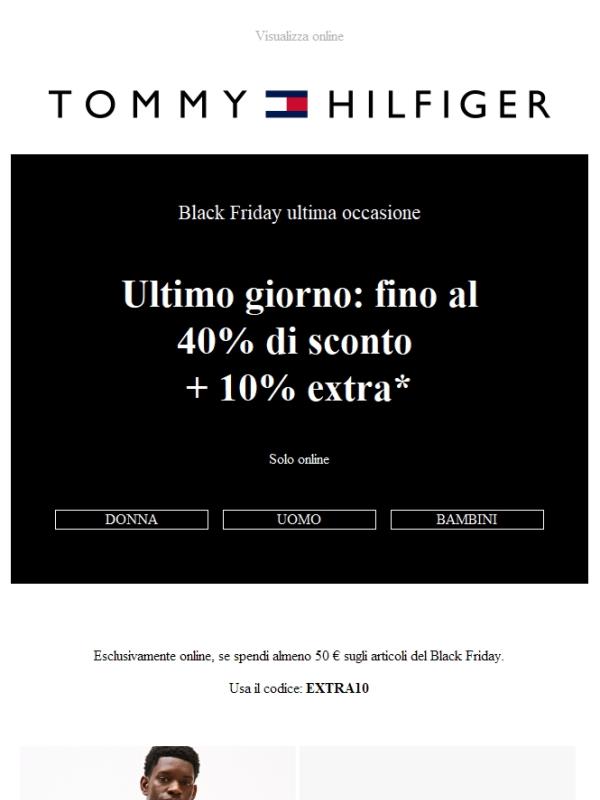 Ultimo giorno: fino al 40% di sconto + 10% extra