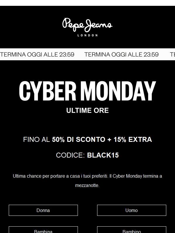 ULTIME ORE I Sconti fino al 50% + 15% extra