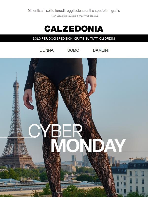 Cyber Monday: fino al -50% su tutto + spedizioni gratis
