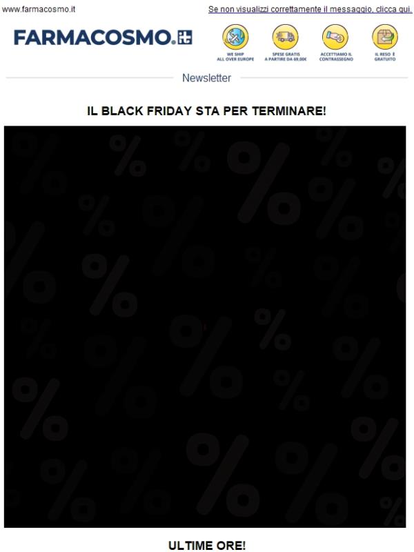 ⏳ Ultima occasione! Il Black Friday scade domani a mezzanotte...