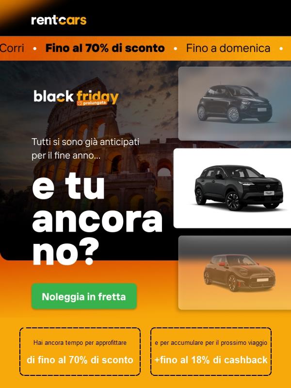 Black Friday prolungata! 𝗢𝗳𝗳𝗲𝗿𝘁𝗲 𝗶𝗺𝗽𝗲𝗿𝗱𝗶𝗯𝗶𝗹𝗶 fino a domenica