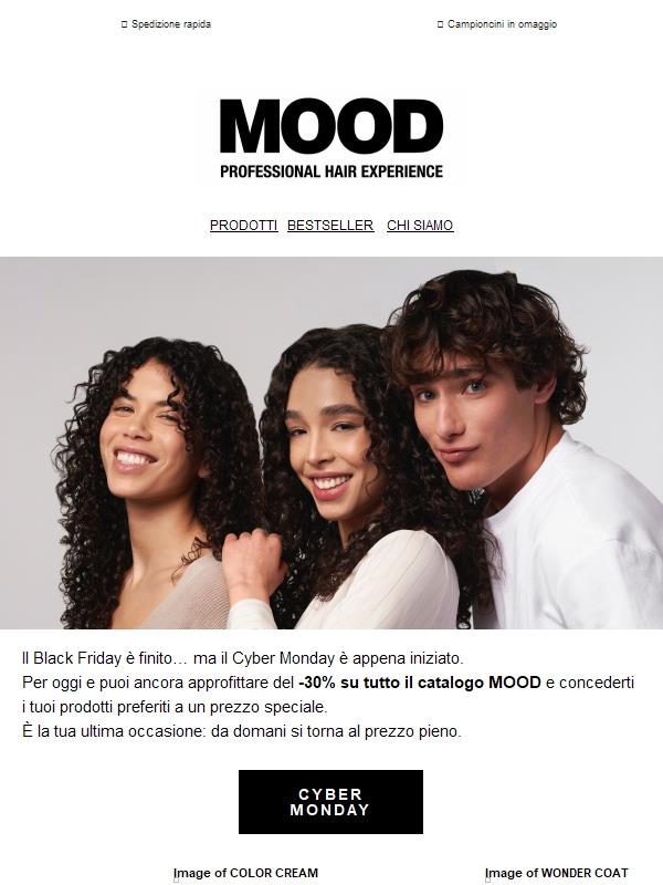 Cyber Monday firmato MOOD!