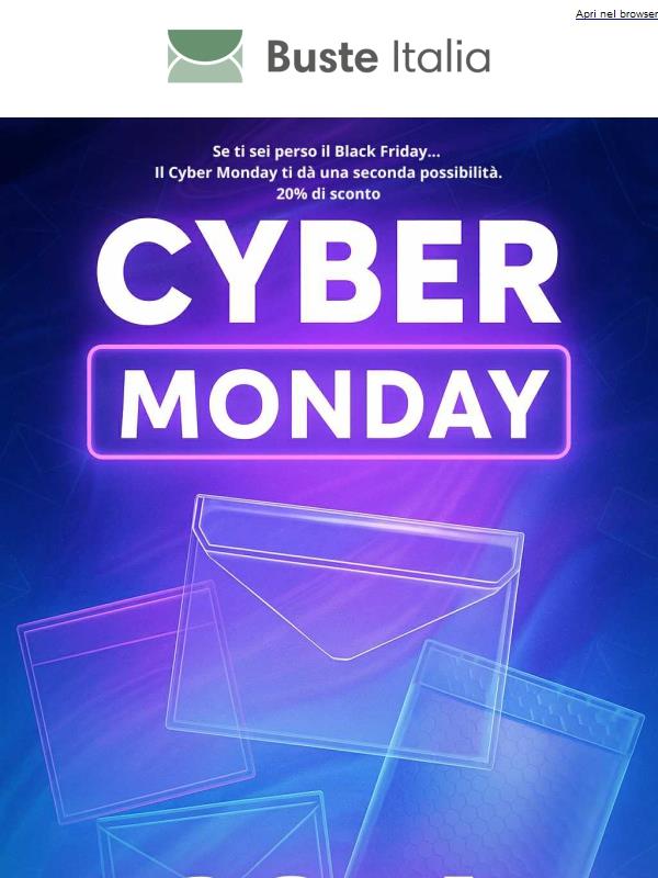 ⚡ Il Cyber Monday inizia alla grande: 20% solo per gli iscritti