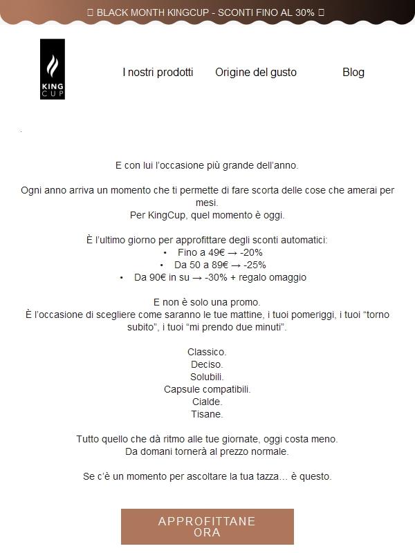 Ultimo giorno del Black Month