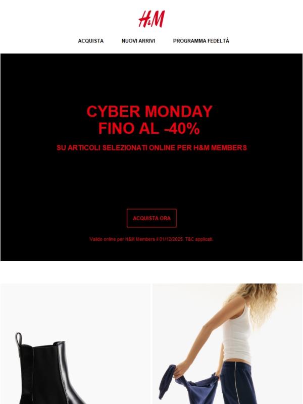 Cyber Monday: Fino al -40%