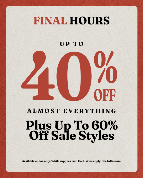 Up to 40% off Almost Everything plus Vans Family Members get an extra 10% off