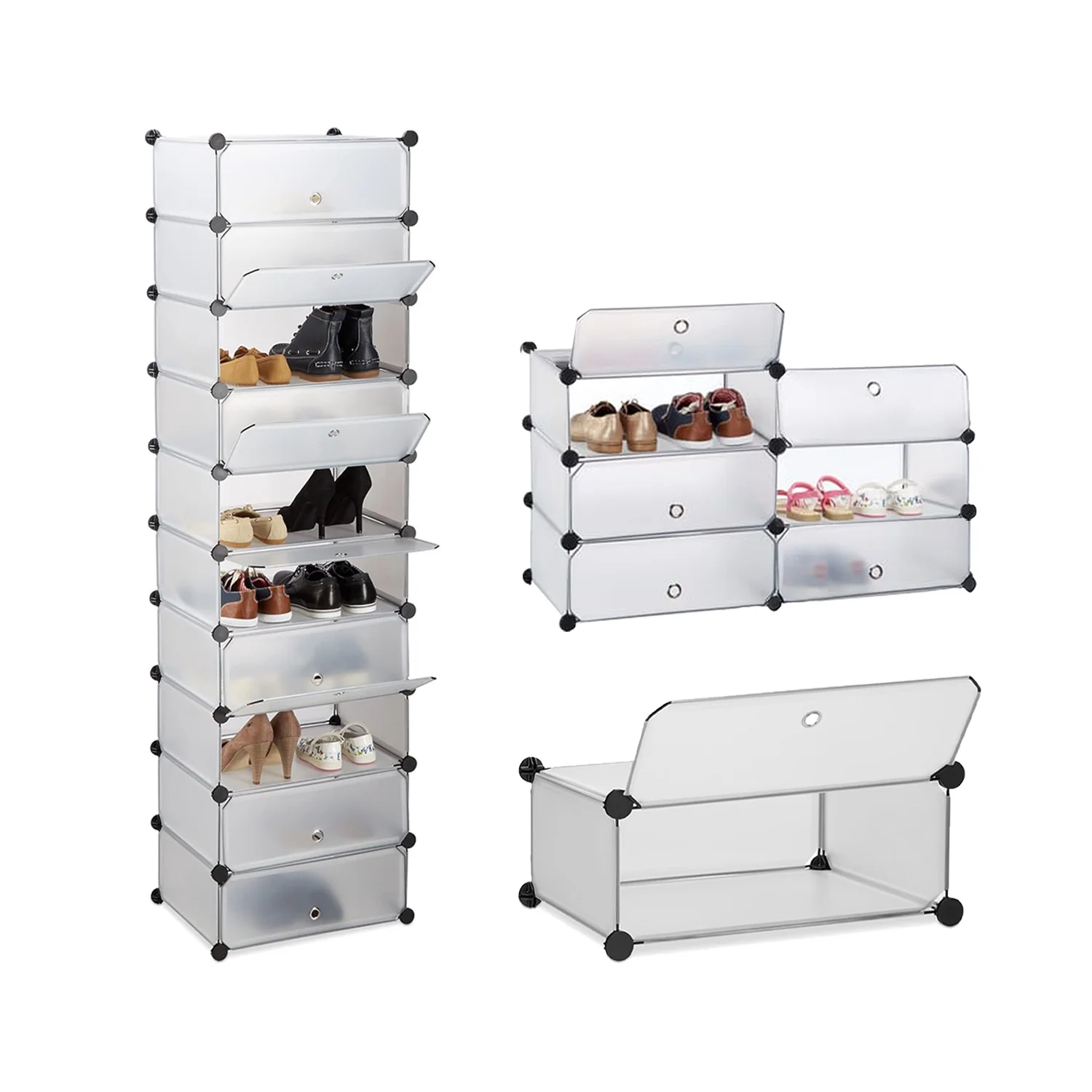 Image of Scarpiera Multiuso 10 Ripiani Modulabili 