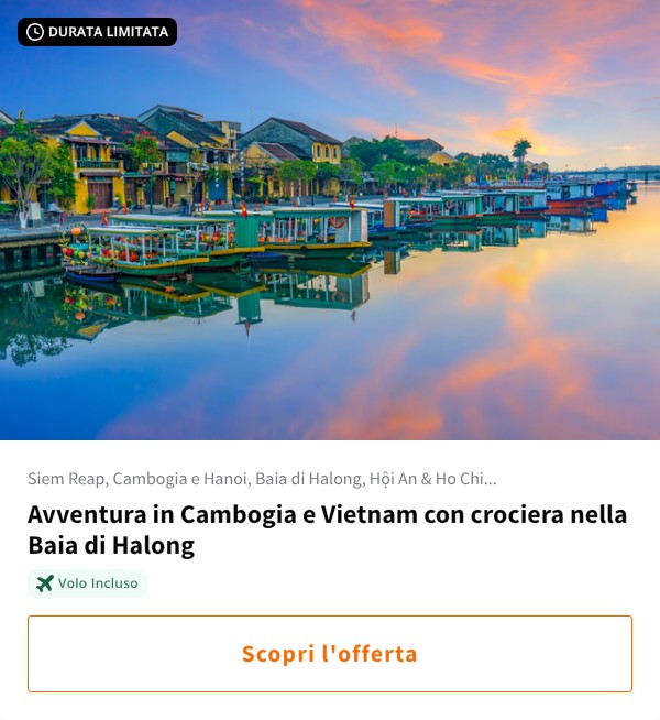 Avventura in Cambogia e Vietnam con crociera nella Baia di Halong