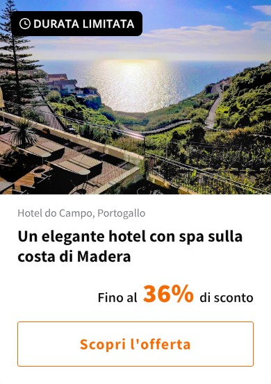 Un elegante hotel con spa sulla costa di Madera