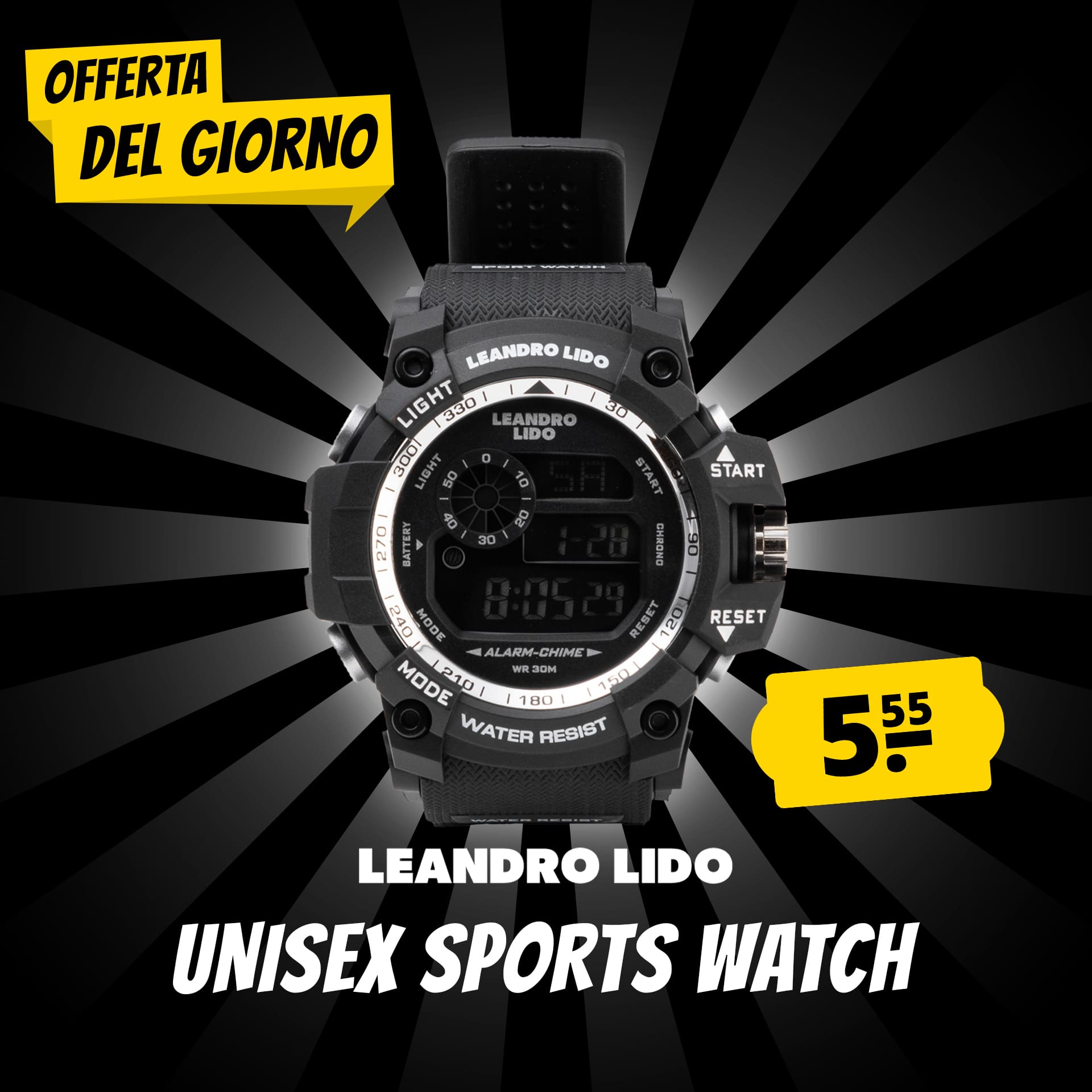 leandro lido monza unisex orolgio sportivo