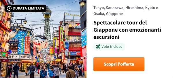 Spettacolare tour del Giappone con emozionanti escursioni