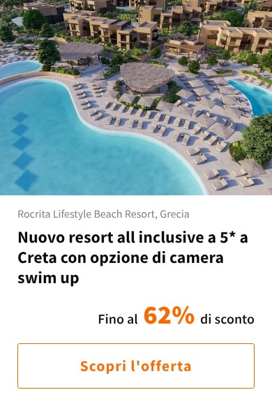 Nuovo resort all inclusive a 5* a Creta con opzione di camera swim up