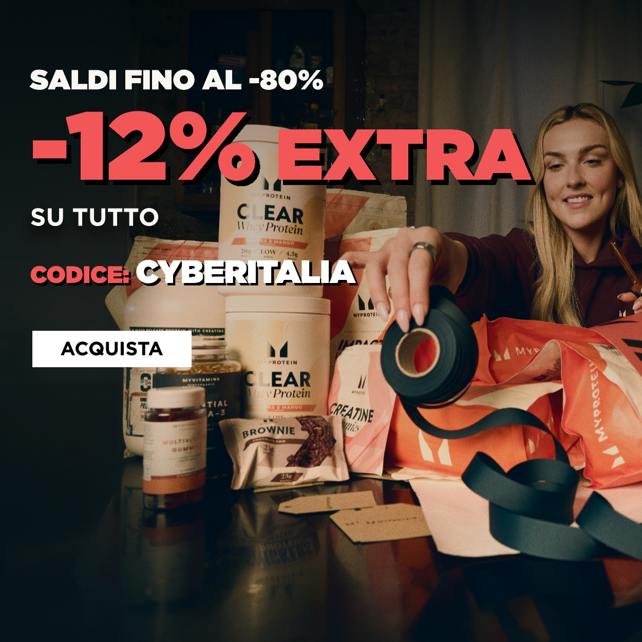 saldi fino all'80% + 12% extra