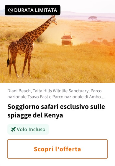 Soggiorno safari esclusivo sulle spiagge del Kenya