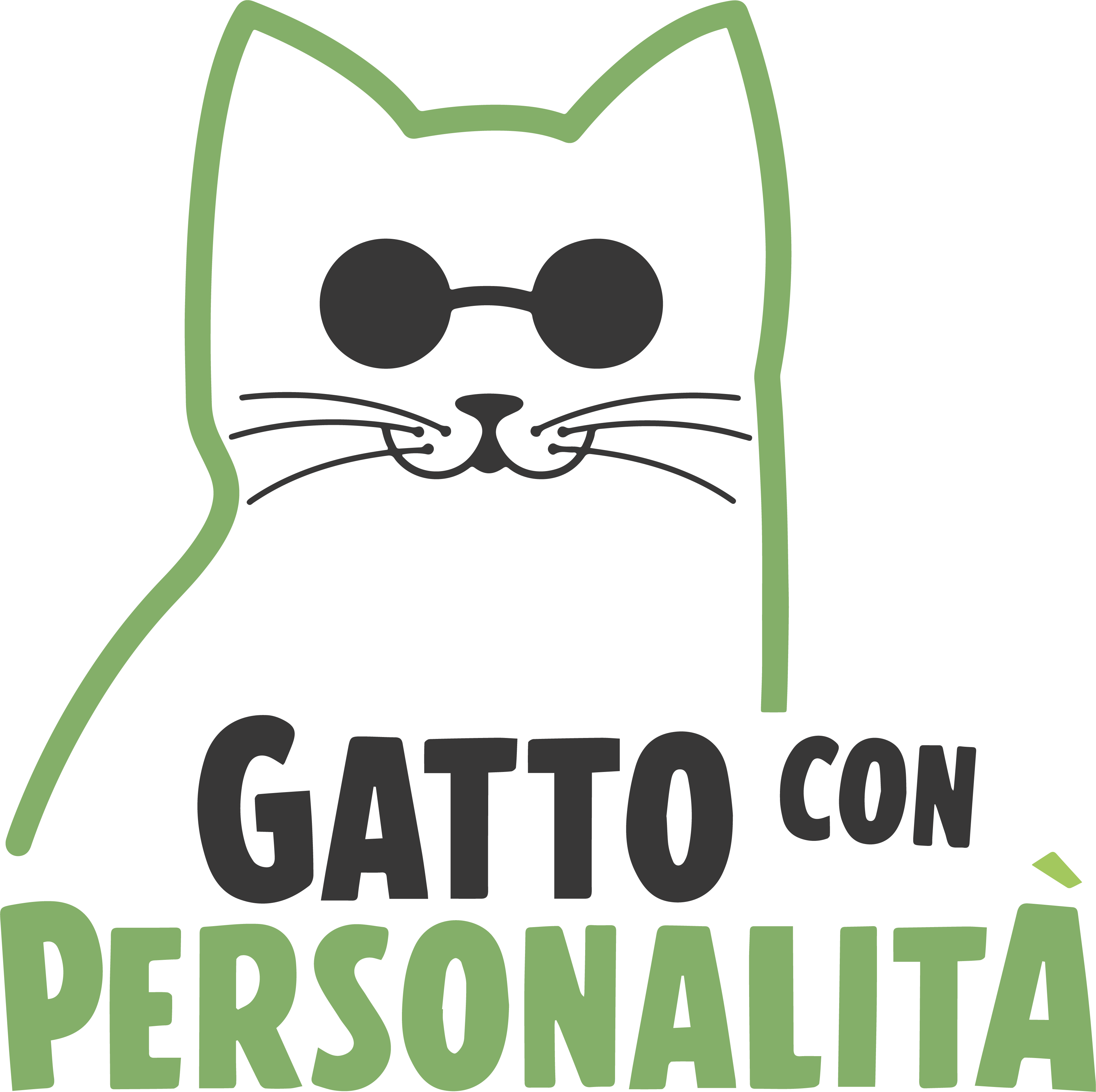 Logo gatto con personalità