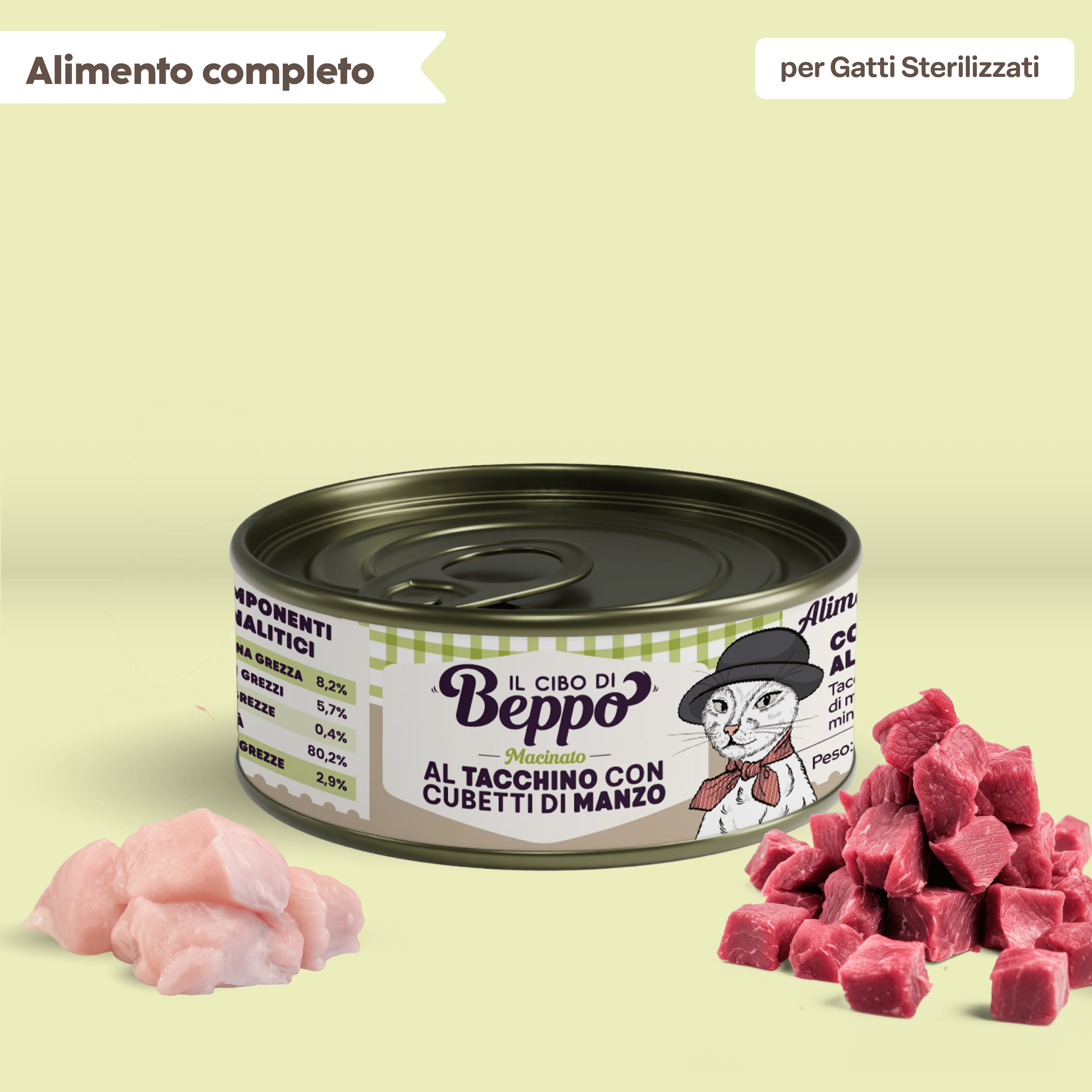 Image of Il Cibo di Beppo - Umido Macinato in lattina - 85g