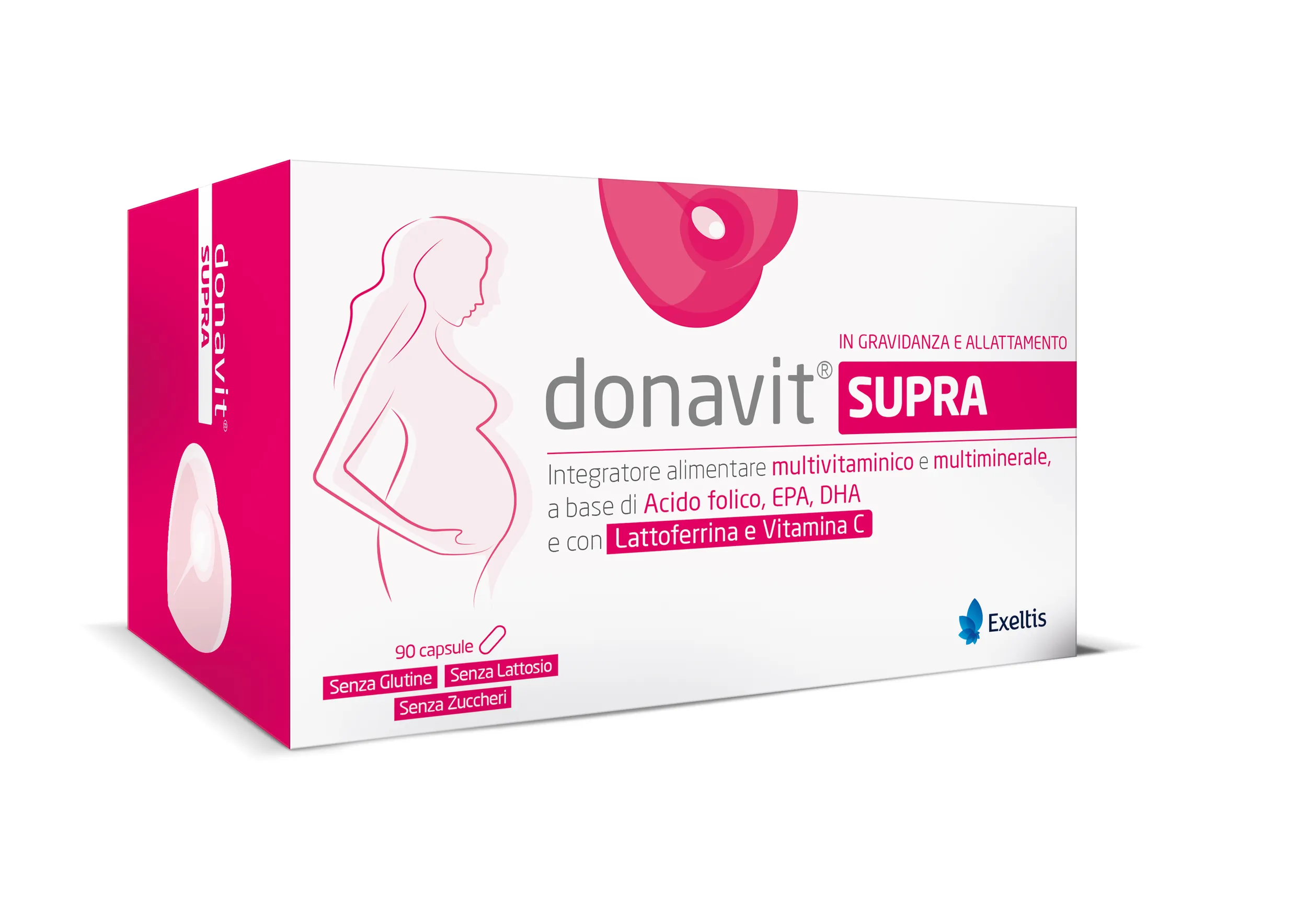 Donavit Supra Integratore Multivitaminico Per La Gravidanza e l'Allattamento 90 Capsule