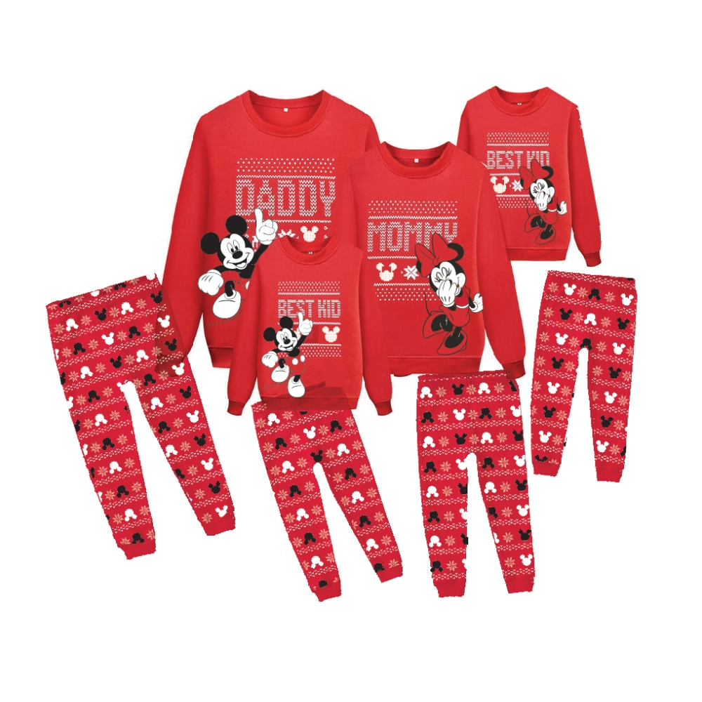 Image of PIGIAMA FAMILY NATALE 900273 CALDO COTONE PAPÀ DISNEY