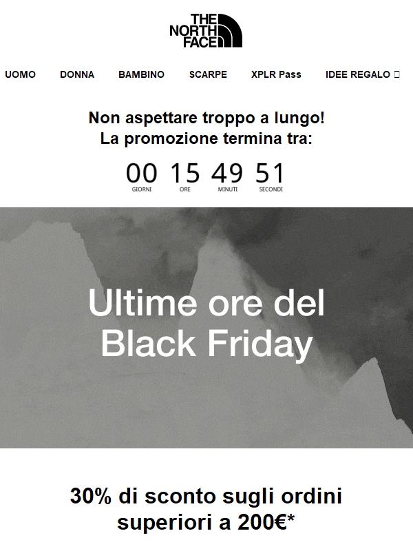 ULTIME ORE ⏰ Il Black Friday sta per terminare!