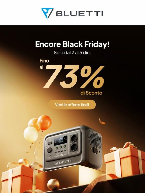 🛒 Ti sei perso il Black Friday? La tua ultima occasione è arrivata