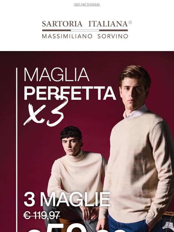 Idee Regalo: Promo 3 Maglie € 59,99