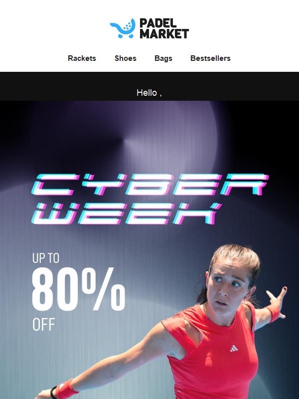 Cyber Week Starts NOW! Up to 80% OFF 🔥
