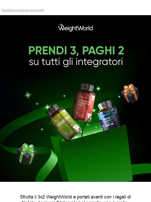 🎉 Jekoo, Portati Avanti Con i Regali di Natale Con il 3x2 WeightWorld