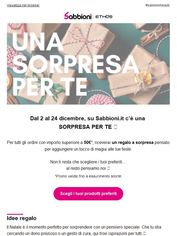 🎁 Un regalo a sorpresa per te!