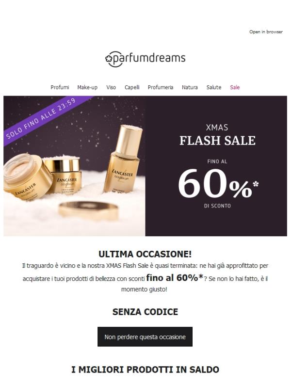 Solo per altre 6 ore: fino al 60% di sconto 💥