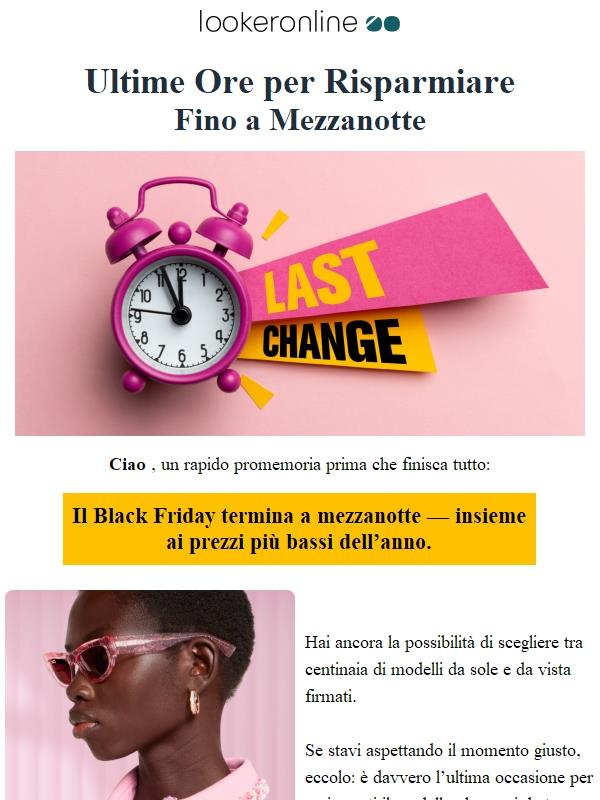 ⏳ Ultime Ore – Il Black Friday sta finendo