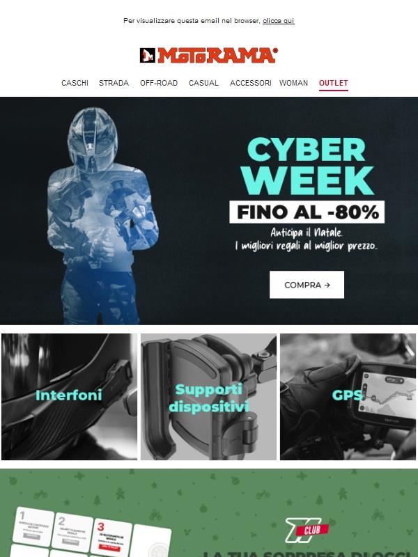 🩵 Intercomunicadores, GPS, supporti e altro. Fino a -80%!