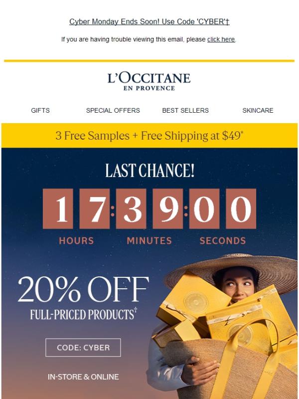 It's Not Too Late to Save 20%