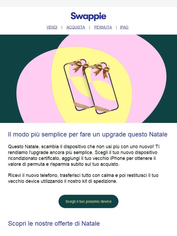 Questo Natale risparmia il doppio: vendi il tuo vecchio iPhone e risparmia sul nuovo