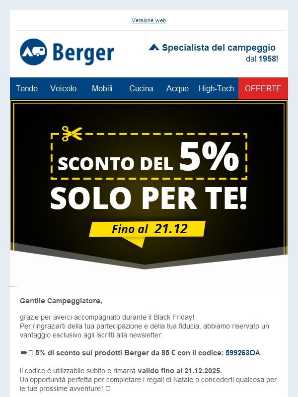 Black Friday finito? I tuoi vantaggi no!