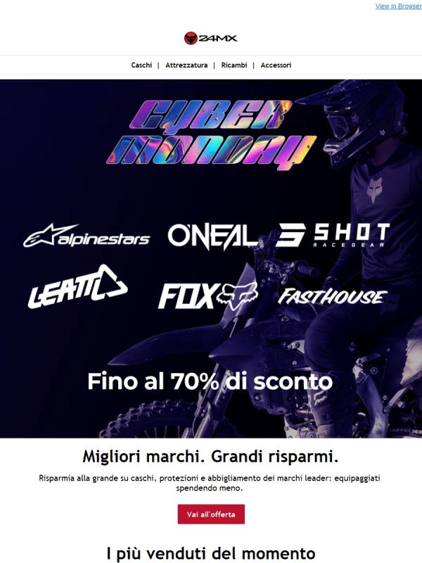Fino al 70% di sconto su marchi premium
