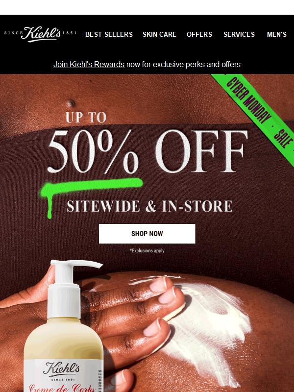 📢Hurry, Up to 50% OFF Sitewide & In-Store Ends TONIGHT!