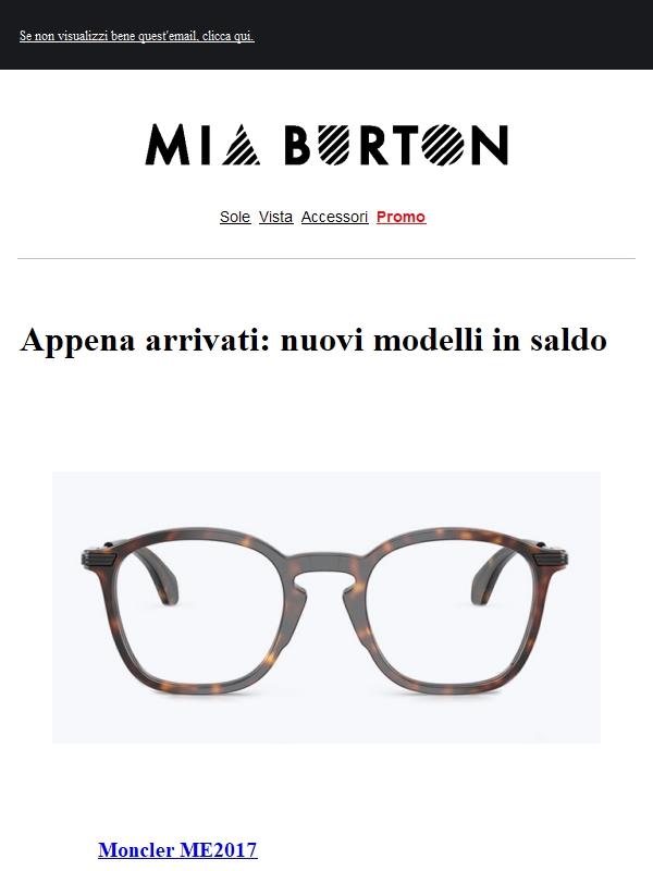 Nuovi occhiali da vista in saldo